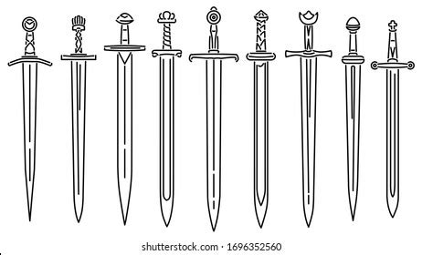 Sword Line Art Royalty-Free Images, Stock Photos & Pictures | Shutterstock