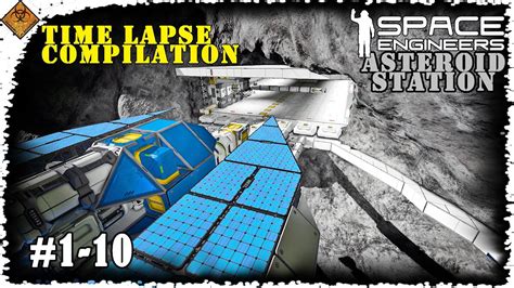 Making An Asteroid Station Time Lapse Compilation Space Engineers