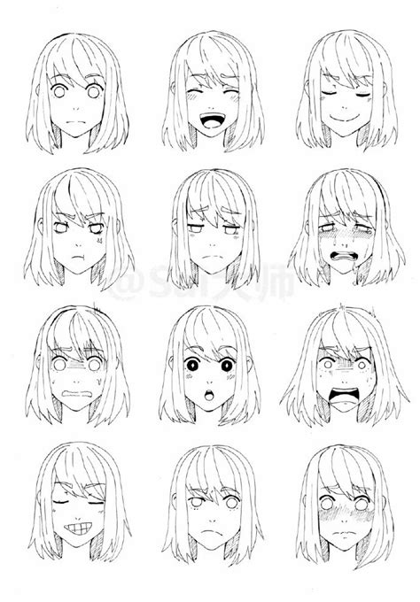 Dessin Manga Expression Du Visage Activites Enfants Jouer Avec Les Expressions Du Visage L