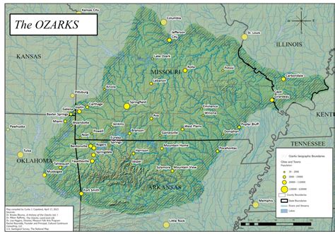 New Map Of The Ozarks Region Library Notes