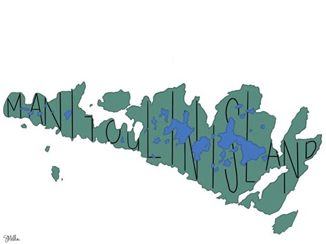 Manitoulin Island Map - Etsy