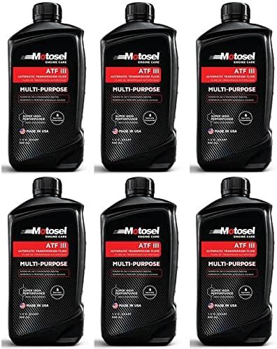 Motosel MOTOSEL Premium ATF-III Automatic Transmission Fluid (6x1 QT ...