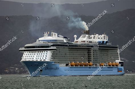 Ovation Seas Cruise Ship Arrives Wellington Editorial Stock Photo