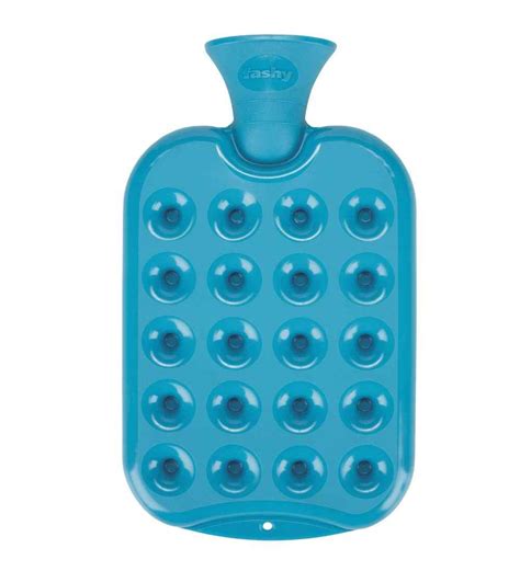 Hot Water Bottle Petrol Blue Honeycomb Latex Free