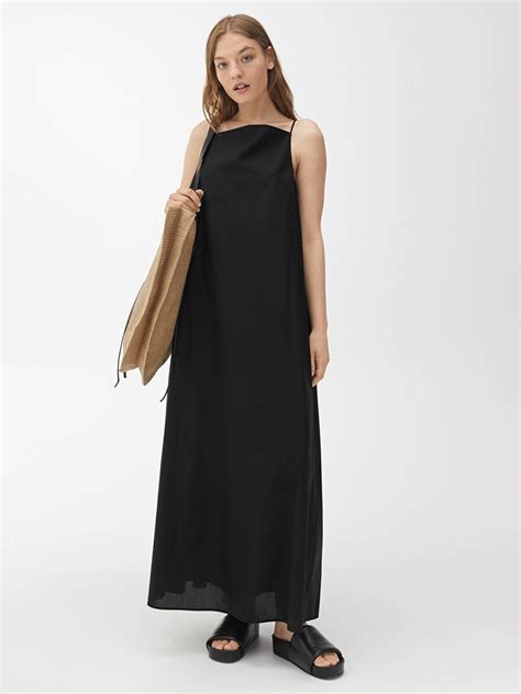 Buy Black Slip Dress Cotton Cheap Online