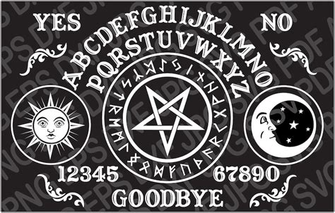 Ouija Board Svg Files Cricut And Cameo Silhouette Vector Svg Dxf Ai