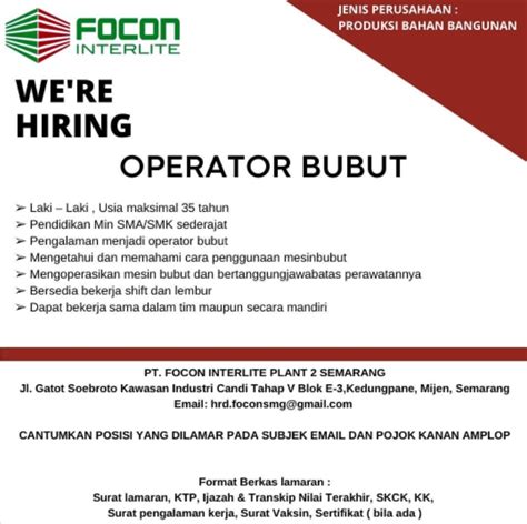 Operator Mesin Bubut Atmago