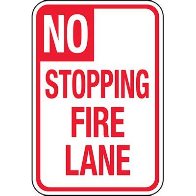 California Traffic Signs - No Stopping, Fire Lane | Seton