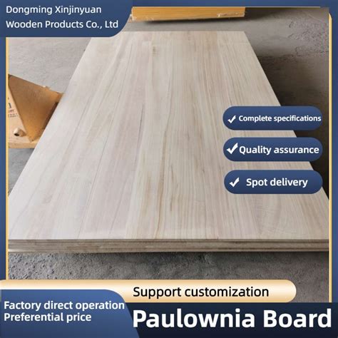 Manufacturers Direct Supply Paulownia Plank Plywood Pine Poplar