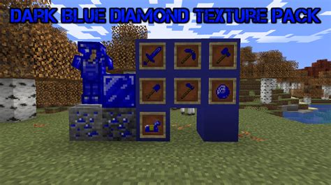 Dark Blue Diamond Texture Pack Minecraft Texture Pack