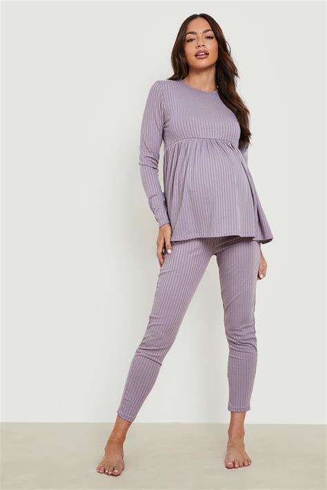 Maternity Smock Loungewear Set Boohoo Uk