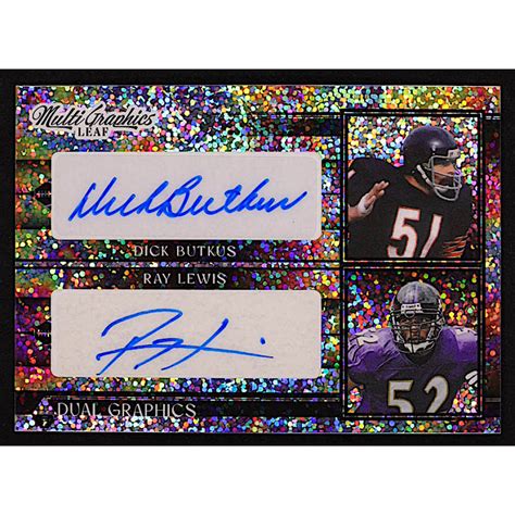 Dick Butkus Ray Lewis Leaf Eclectic Multigraphics Dual Graphics