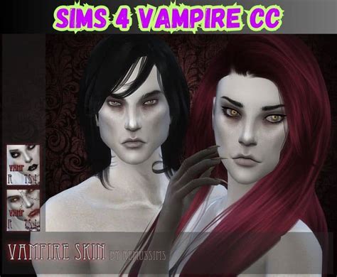 27 Crazy Good Sims 4 Vampire CC Fangs Coffins Vampire Clothes