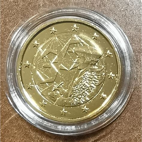 Eurocoin Eurocoins Euro Spain Erasmus Program Gold Plated