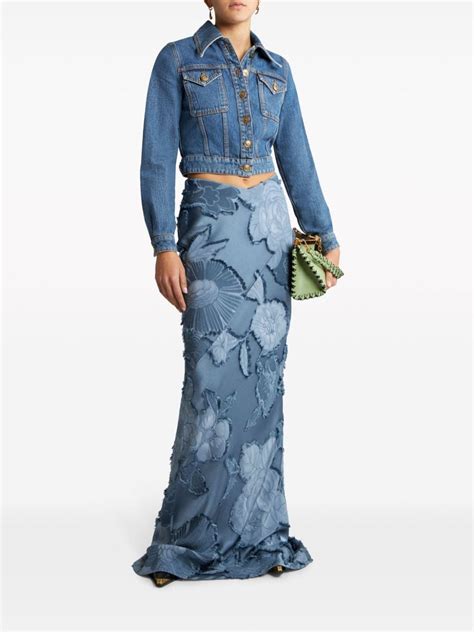 ETRO Floral Jacquard Maxi Skirt Farfetch