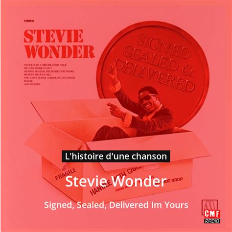 L Histoire D Une Chanson Signed Sealed Delivered I M Yours Stevie