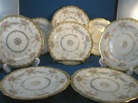 8 Vintage Imperial Crown China Austria Fancy Porcelain 6 Plates 2025851853