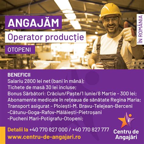 Operator Produc Ie Centru De Angajari