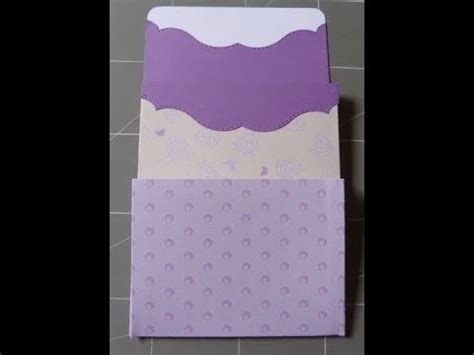 Scrapbooking tuto Réaliser une jolie pochette cadeaux YouTube