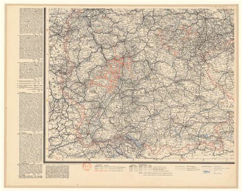 Uebersichts Karte Der Eisenbahnen Deutchlands Bearbeitet Im Reichs