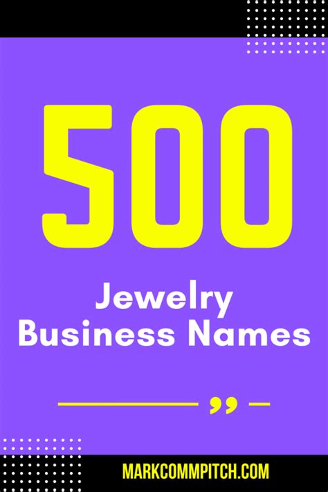 500 Unique And Cool Jewelry Business Names