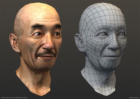 Chinese Old Man Game Character Andor Kollar Character Artist