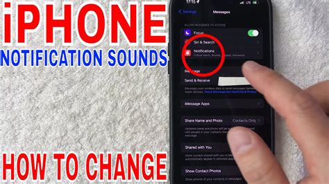 How To Change Notification Sounds On Iphone Youtube