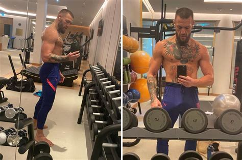 Conor Mcgregor Shows Off Stacked Frame And Bulging Biceps As Ufc Star