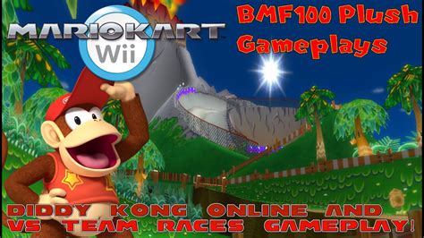 BMF100 Plush Gameplays Diddy Kong Plays Mario Kart Wii Online Races