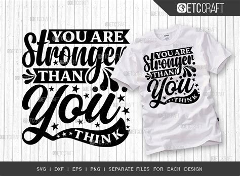 You Are Stronger Than You Think Svg Graphic By Pixel Elites · Creative Fabrica