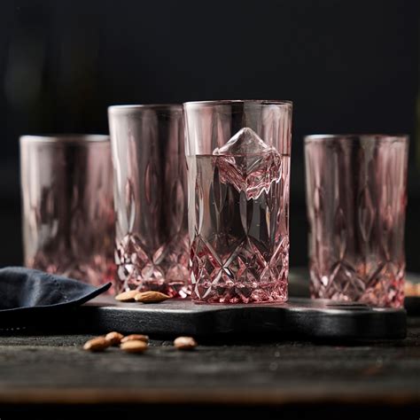 Lyngby Sorrento Highballglas 38 Cl 4 Stk Pink