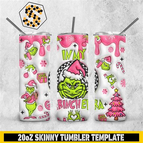 3D I M A Grinch Before My Coffee Inflated Tumbler Wrap SVGbees