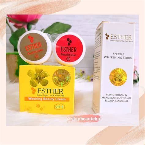 Jual Paket Cream Esther Bleaching Serum Esther Whitening Shopee