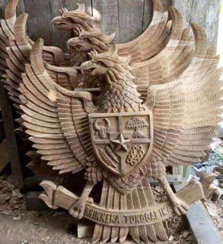 Ukiran Garuda Pancasila Dunia Mebel Ukiran Mebel Lambang Negara