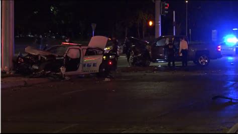 Two Officers Injured In Crash With Suspected Drunk Driver Dallas