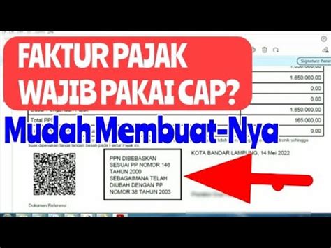 Cara Sinkronisasi Cap Agar EFaktur Pajak Ada Cap Khusus Kode 07 08