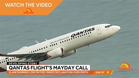 Qantas Flight Makes Mid Air Mayday Emergency Call 7news