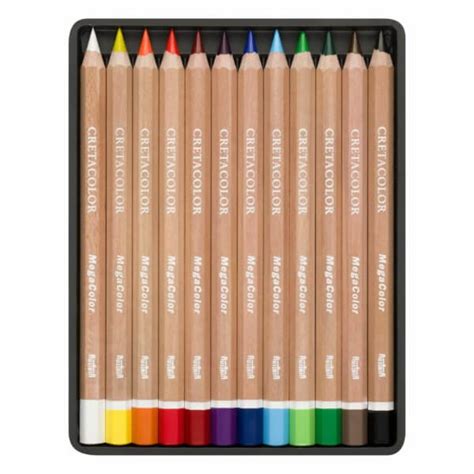 SET DE 12 CRAYONS DE COULEUR MEGA CRETACOLOR Papeterie Sarah