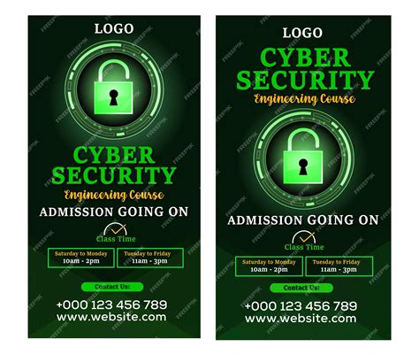 Premium Vector | Cyber security social media post