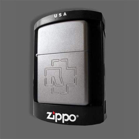 Zippo Logo Satin Chrom Rammsteinshop