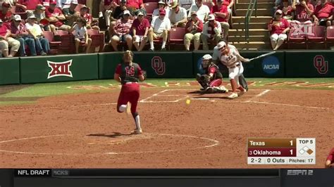 Texas Vs Oklahoma Softball Highlights Apr 28 YouTube