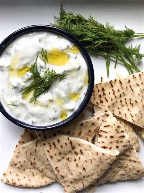 Authentic Greek Tzatziki Dip Bite Sized Kitchen