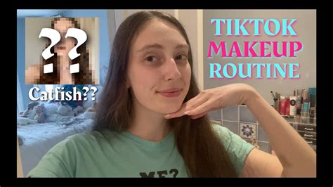 My Tiktok Makeup Routine How I Catfish People With Makeup Michaela