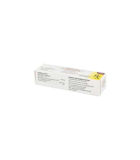 Rx Bactreat B Mupirocin Betamethasone Ointment 20 500mcg5g