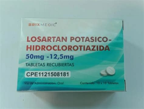 Losartan Potasico Hidroclorotiazida 50 Mg 12 5 Mg Tablet At Rs 200