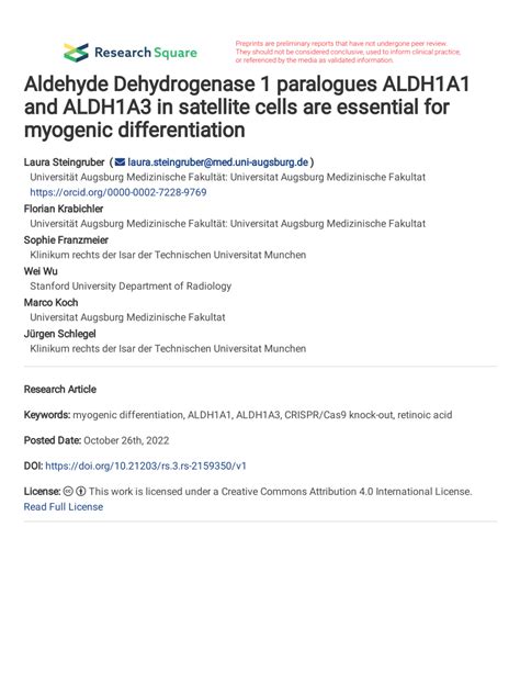 Pdf Aldehyde Dehydrogenase Paralogues Aldh A And Aldh A In