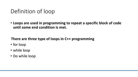 types  loops    loop pptx