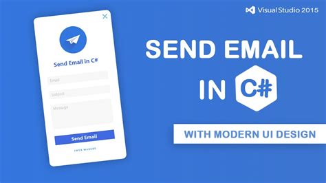 How To Send Emails In C With Modern Ui Design Youtube