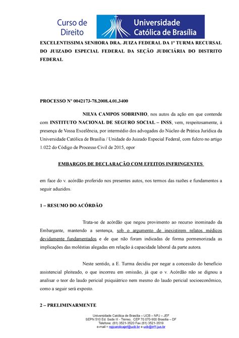 Embargos De Declara O Efeito De Prequestionamento Excelentissima