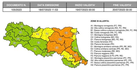 Temperature Elevate E Temporali Allerta Meteo Protezione Civile Per